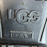 UGG Women's Shiny Black Rubber Signature Logo Sienna Rain Boots Sz 7