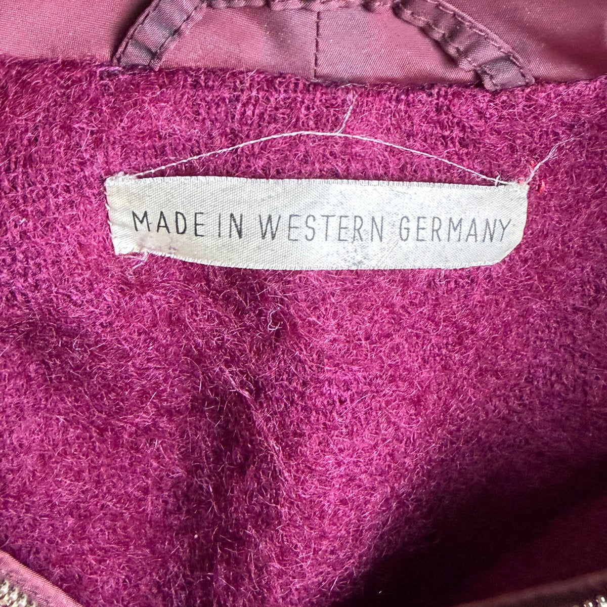 Women’s Burgundy Hooded Belted Jacket Lightweight Coat