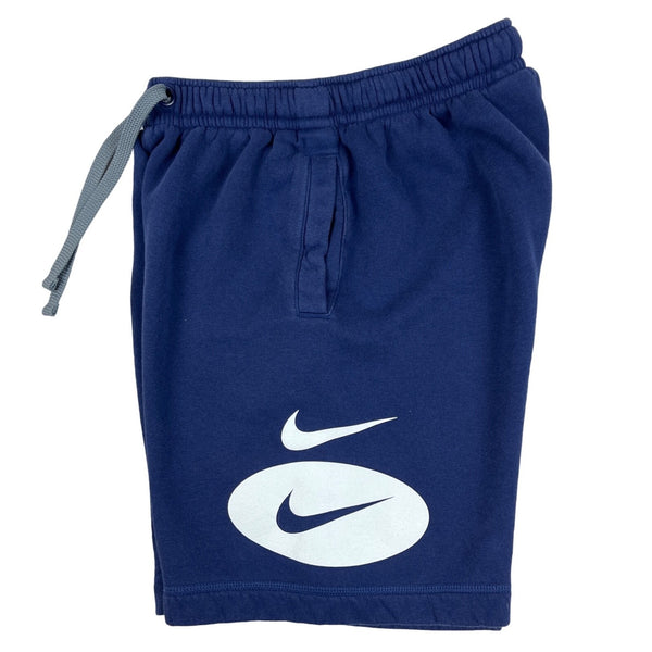 Nike Kids Boy's Navy Blue Double Logo Shorts Sz S