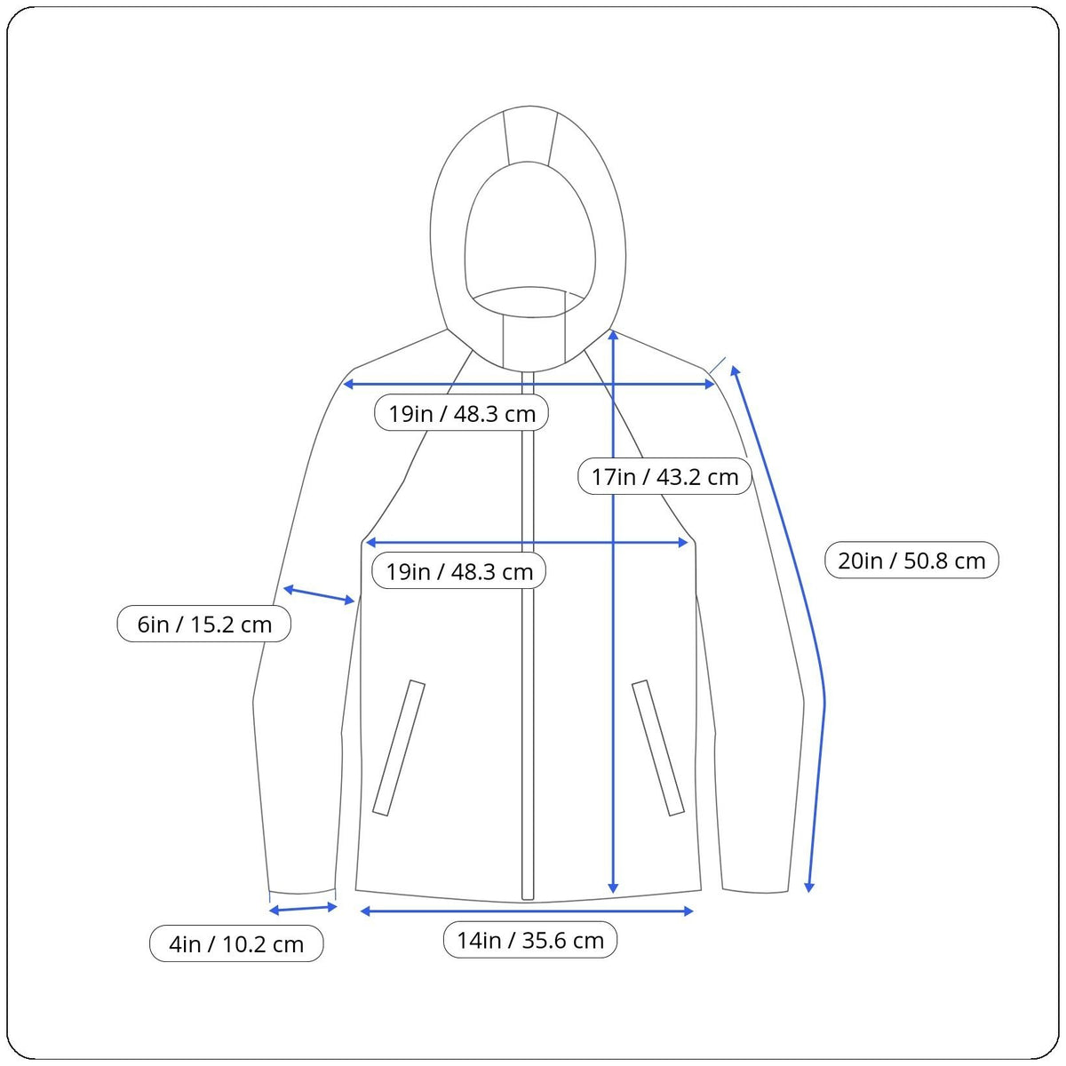 Nike Womens Black & Blue Cropped Windbreaker Jacket With Hood Zip Sz XS