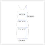 Black Sheer Sleeveless Dress With Bronze Sequin Geometric Pattern