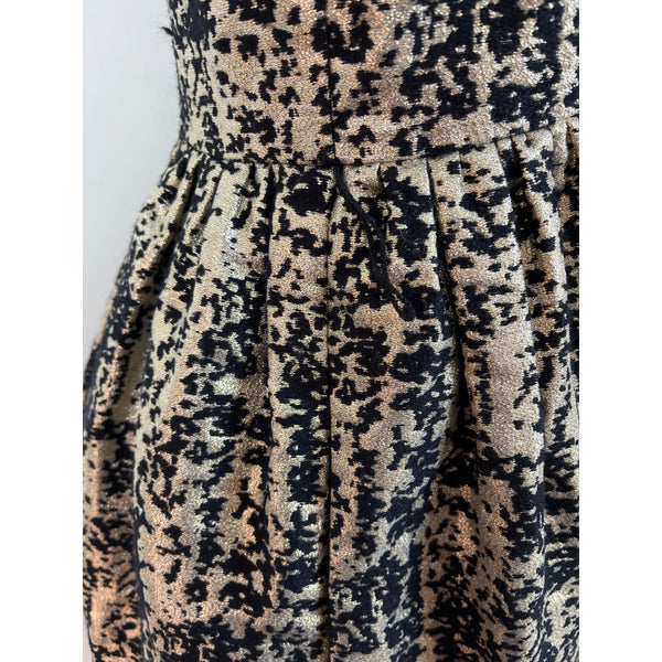 Eliza J Royal Collection Black & Gold Textured Sleeveless Dress Size 10