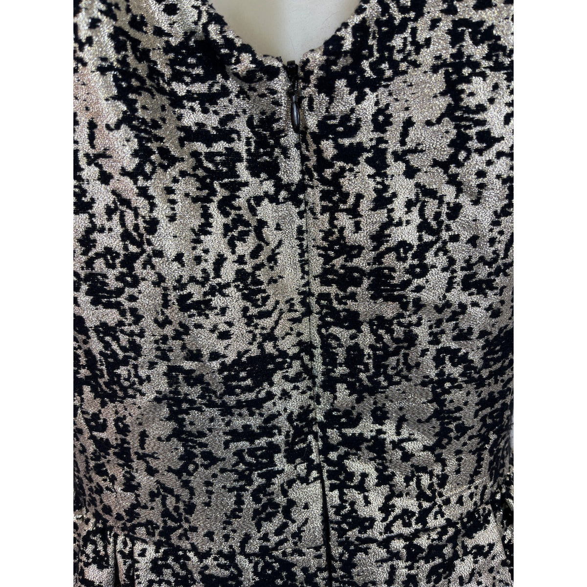 Eliza J Royal Collection Black & Gold Textured Sleeveless Dress Size 10