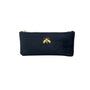 Punch Studio Women's Black Velvet Gold Honeybee Accent Zippered Pouch Sz S
