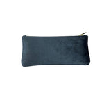 Punch Studio Women's Black Velvet Gold Honeybee Accent Zippered Pouch Sz S