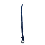 Vintage Simply Barbs Braided Denim Belt With Rhinestone Buckle & Tip