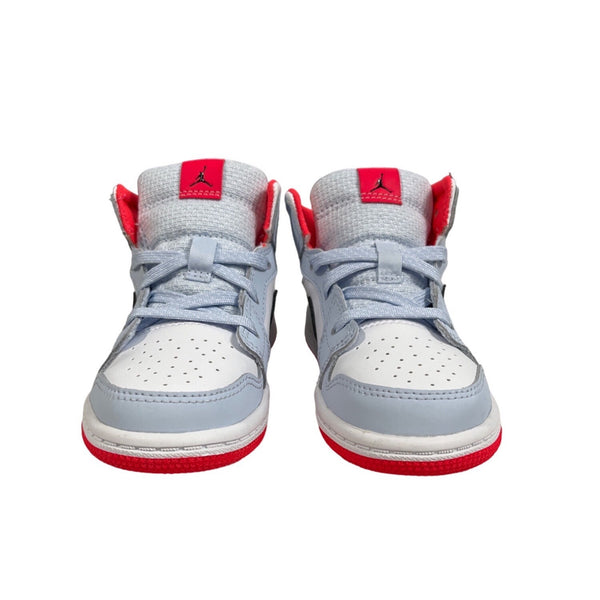 Nike Kids Air Jordan 1 Mid Half Blue Sneakers Sz 9C 644507-400