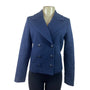 Juicy Couture Womens Navy Double-Breasted Peacoat Jacket Size XS