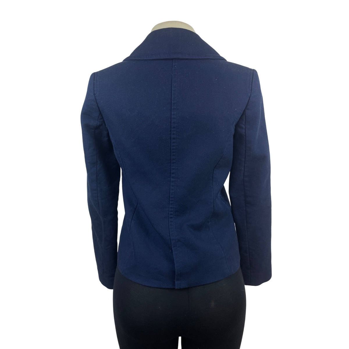 Juicy Couture Womens Navy Double-Breasted Peacoat Jacket Size XS