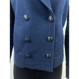 Juicy Couture Womens Navy Double-Breasted Peacoat Jacket Size XS