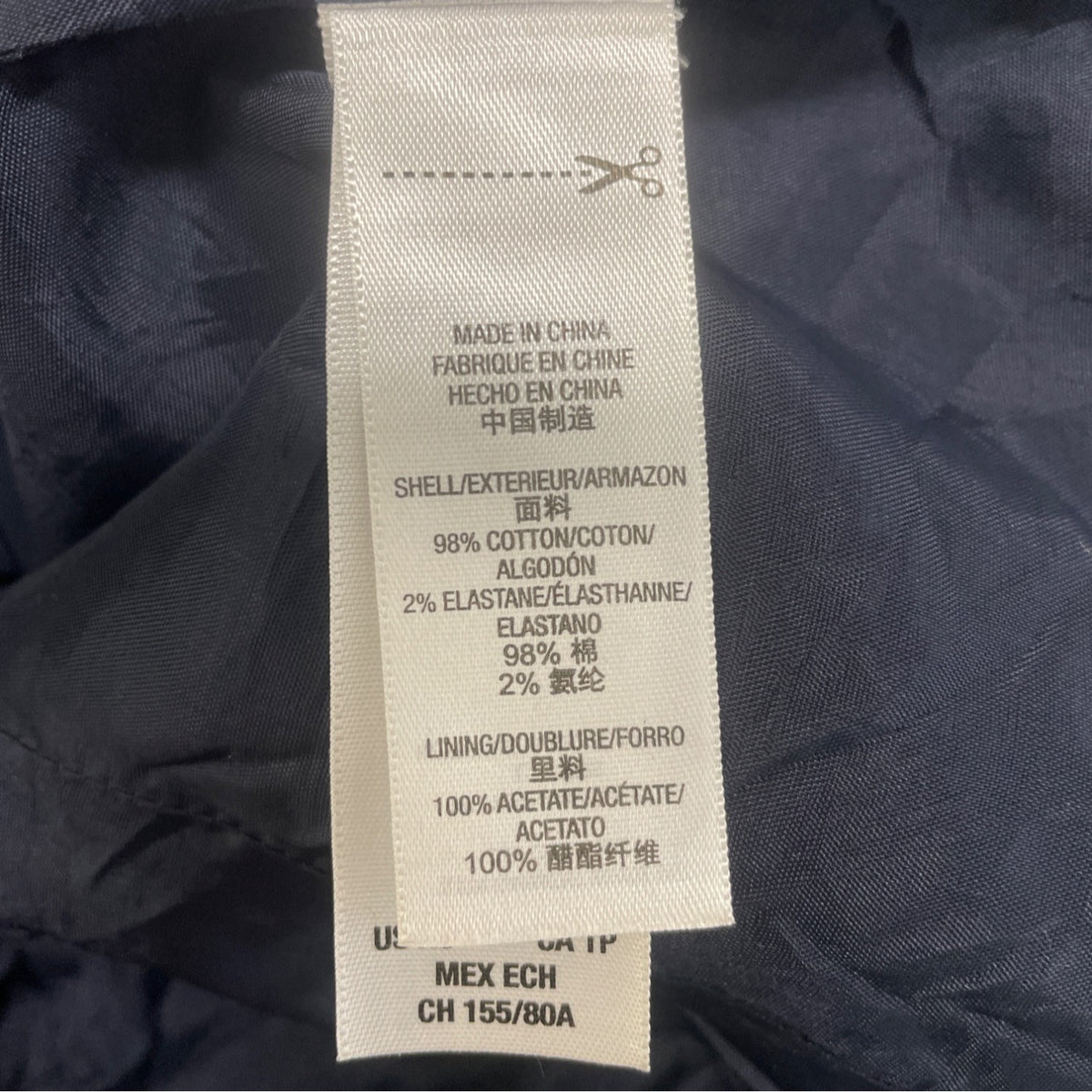 Juicy Couture Womens Navy Double-Breasted Peacoat Jacket Size XS
