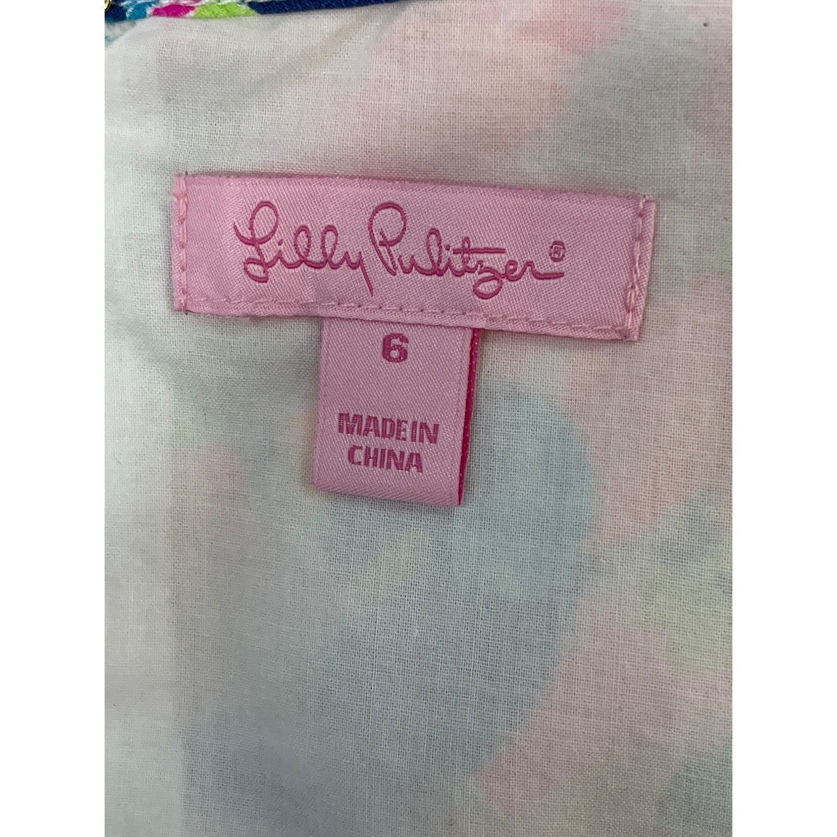 Lilly Pulitzer Womens Sleeveless Multicolor Tassel Shift Dress Size 6