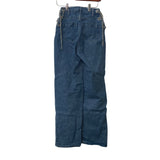 Blue Blush Womens Blue Denim Chain Detail High-Waisted Straight-Leg Jeans Size S