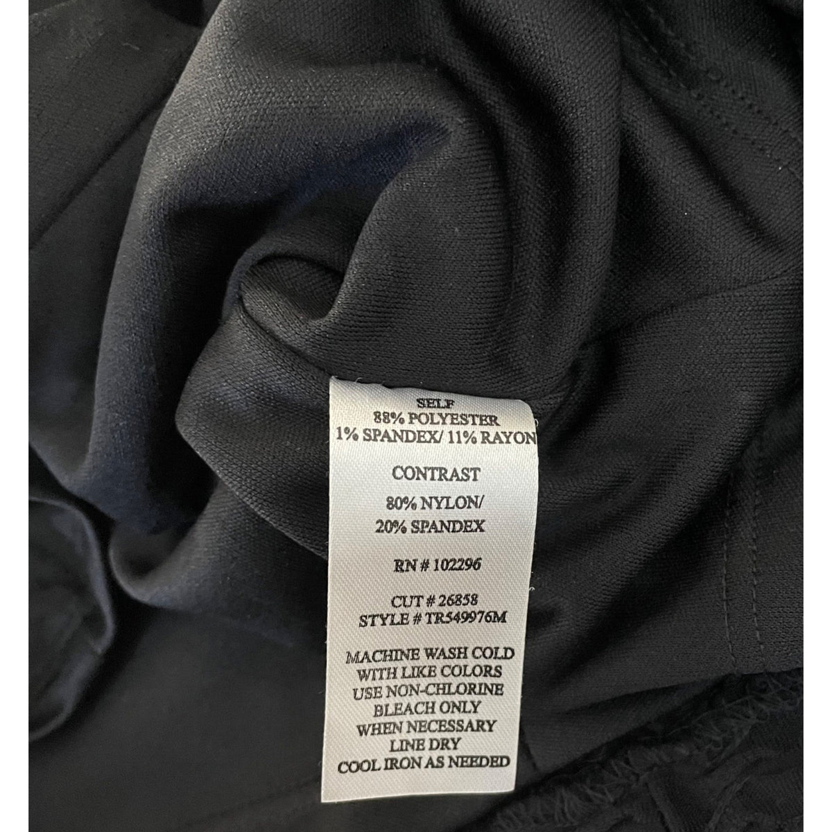 Connected Apparel Womens Black Mesh Long Sleeve Button Down Blouse Size 8