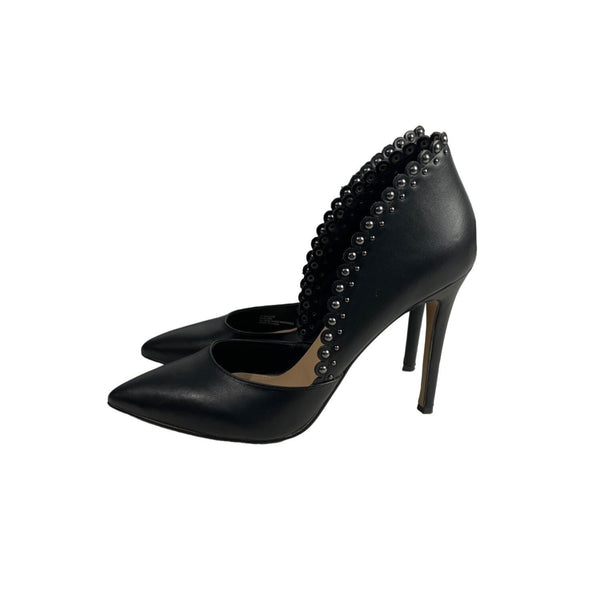 Jessica Simpson Women’s Black Scallop Nailhead Paulene D'Orsay Heels Sz 8.5