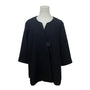 Susan Graver Women’s Black Textured Jacket With Single Button Size MP