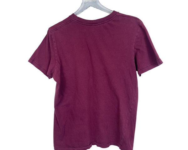 Abercrombie & Fitch Mens Maroon Cotton Graphic T-Shirt Beer Delivery Ice Cold Medium