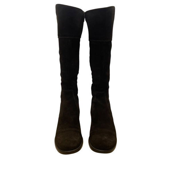 La Canadienne Women’s Brown Suede Knee-High Waterproof Boots Size 10 M