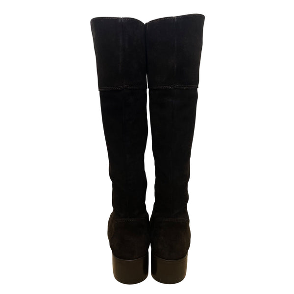 La Canadienne Women’s Brown Suede Knee-High Waterproof Boots Size 10 M