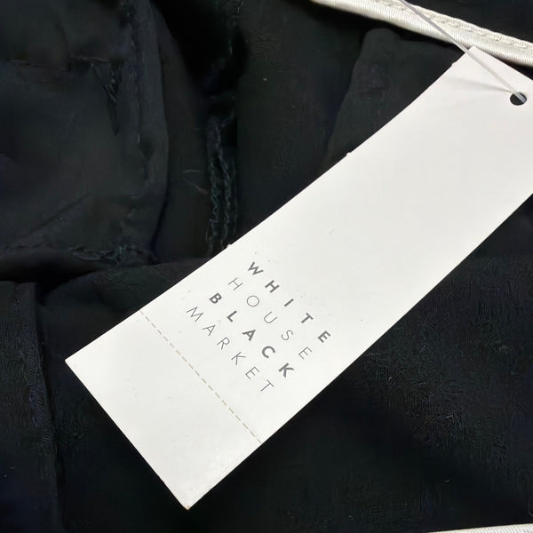 White House Black Market Womens Black Polyester/Rayon Dress Pants Size 14 New