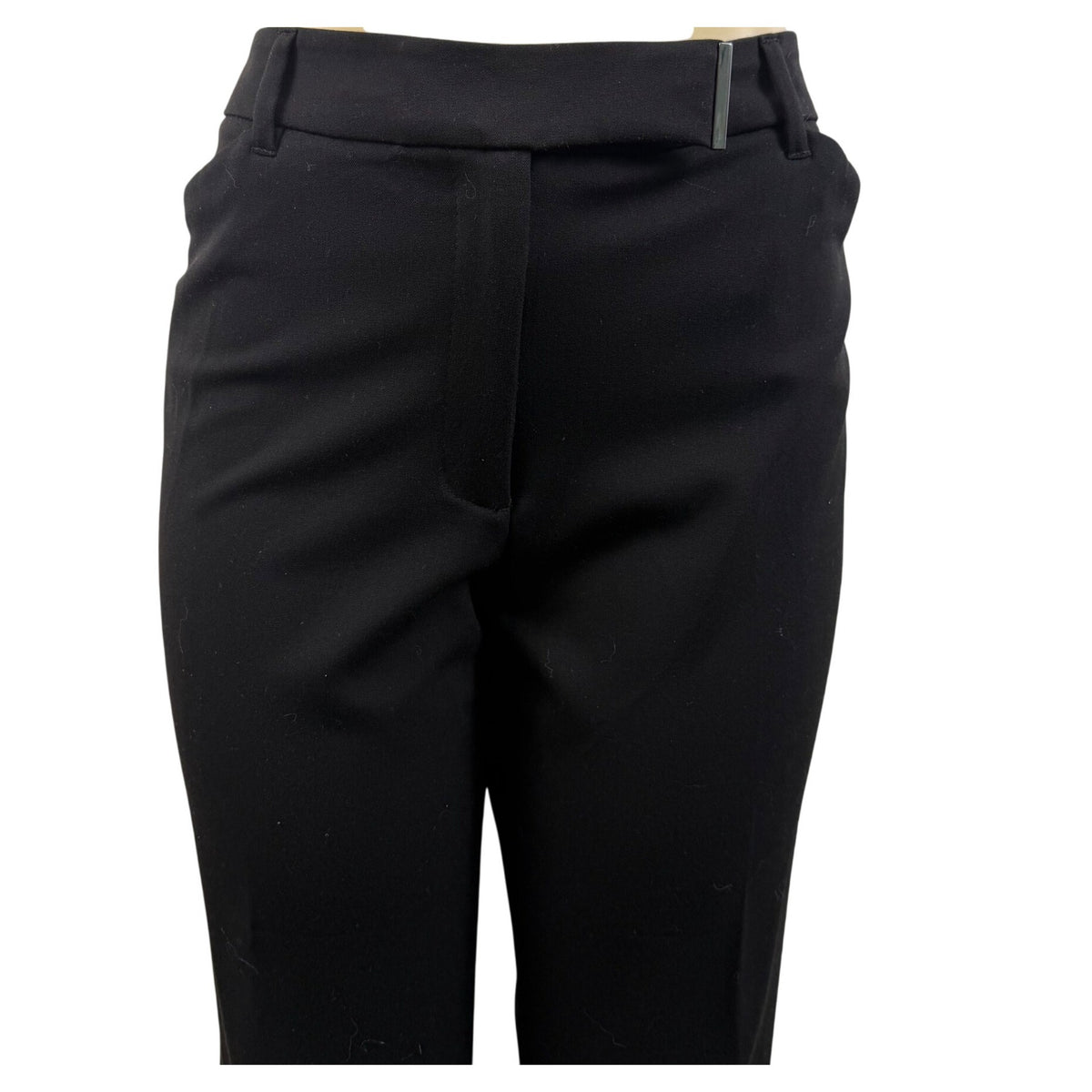 White House Black Market Womens Black Polyester/Rayon Dress Pants Size 14 New