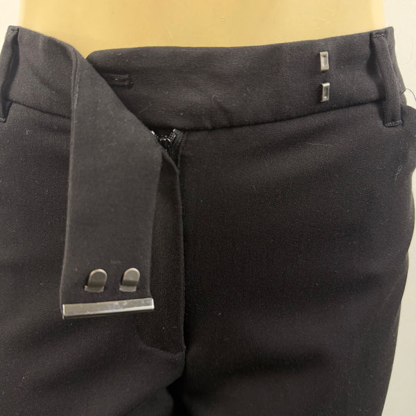 White House Black Market Womens Black Polyester/Rayon Dress Pants Size 14 New