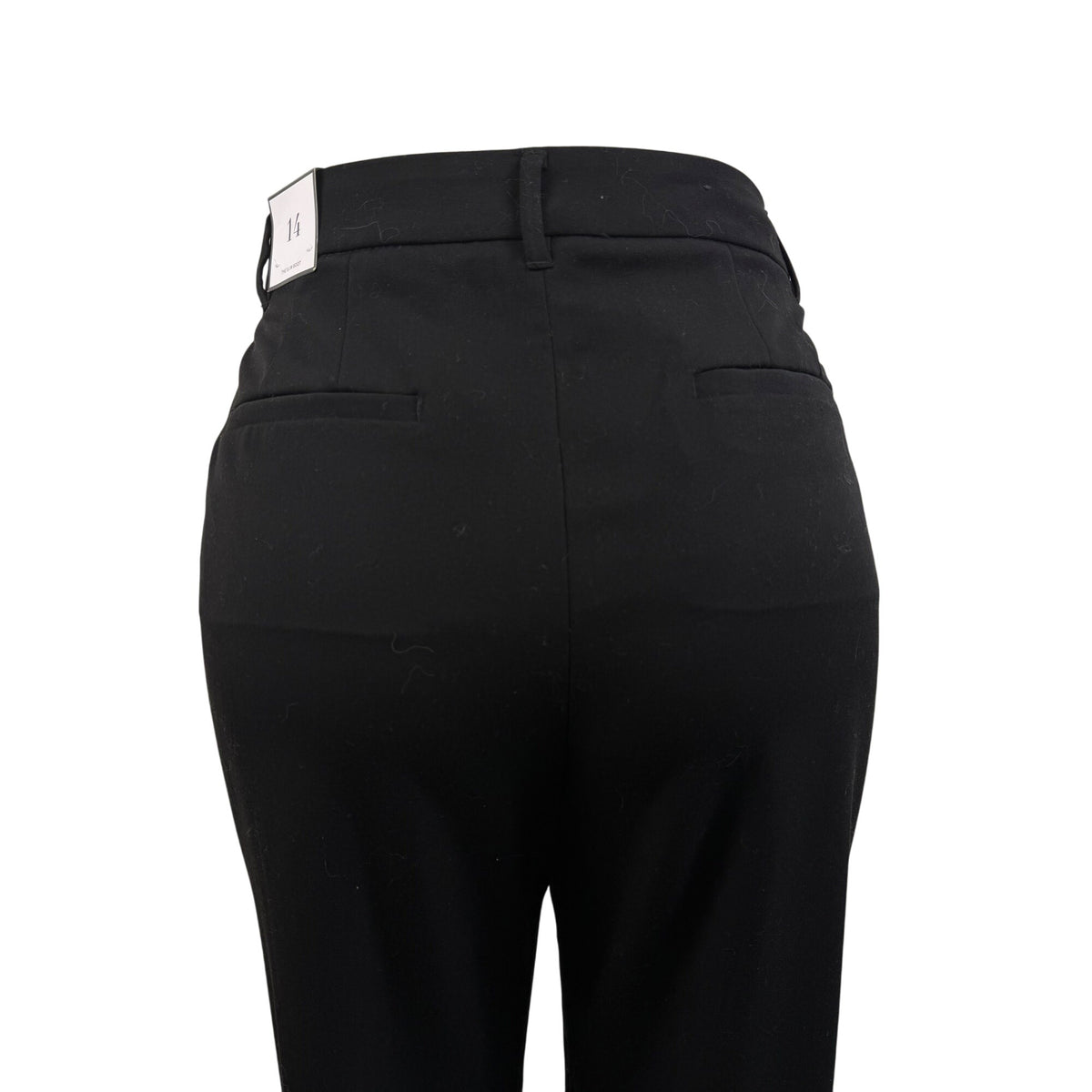 White House Black Market Womens Black Polyester/Rayon Dress Pants Size 14 New