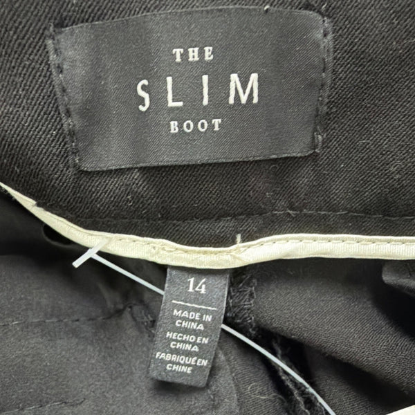 White House Black Market Womens Black Polyester/Rayon Dress Pants Size 14 New