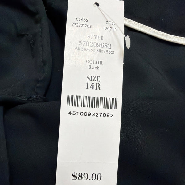 White House Black Market Womens Black Polyester/Rayon Dress Pants Size 14 New