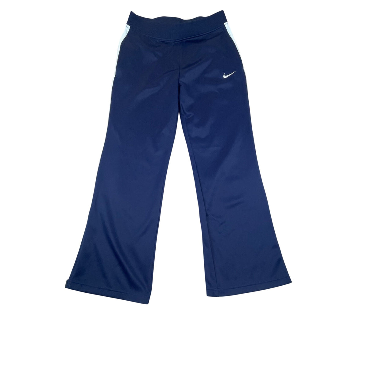 Nike Men’s Navy Blue Polyester Athletic Wide Leg Dri-Fit Pants Size S