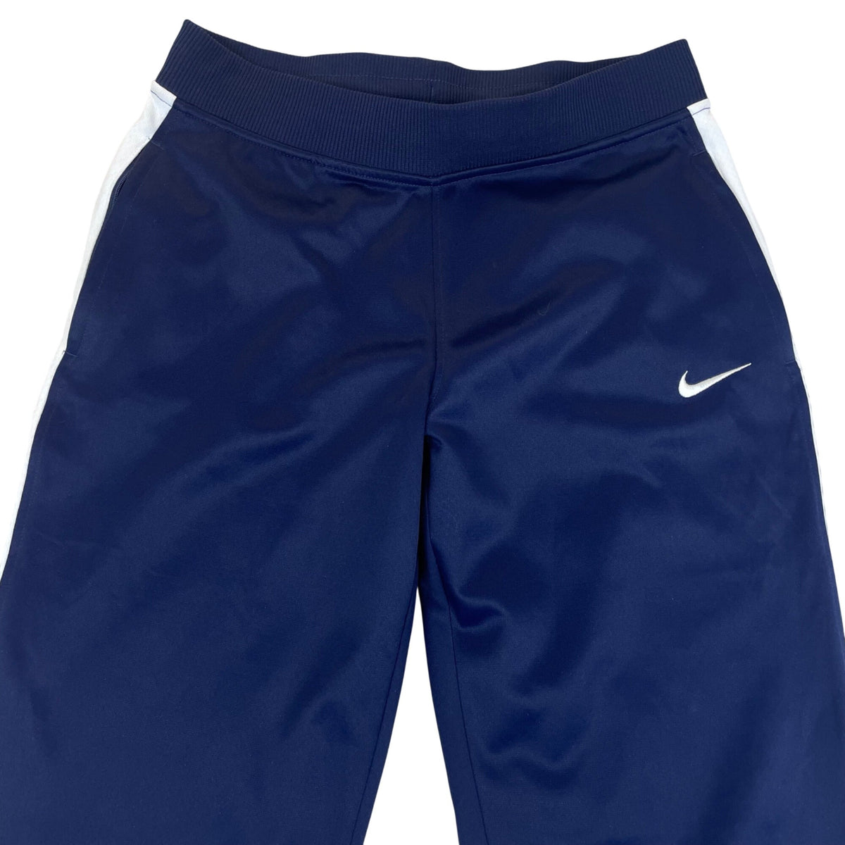 Nike Men’s Navy Blue Polyester Athletic Wide Leg Dri-Fit Pants Size S