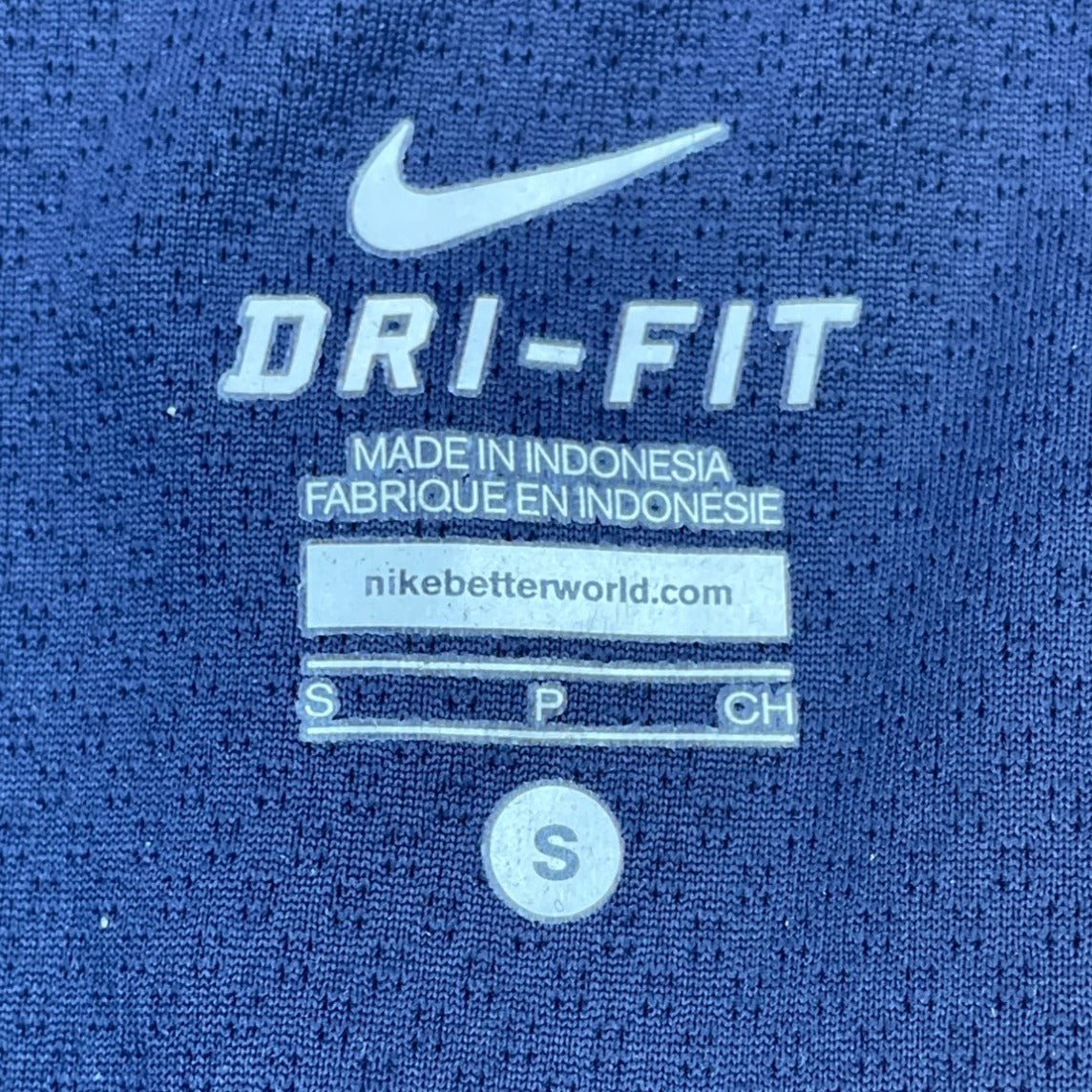 Nike Men’s Navy Blue Polyester Athletic Wide Leg Dri-Fit Pants Size S