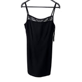 Caren Desiree Company Womens Black Polyester Lace Trim Spaghetti Strap Dress Size 4