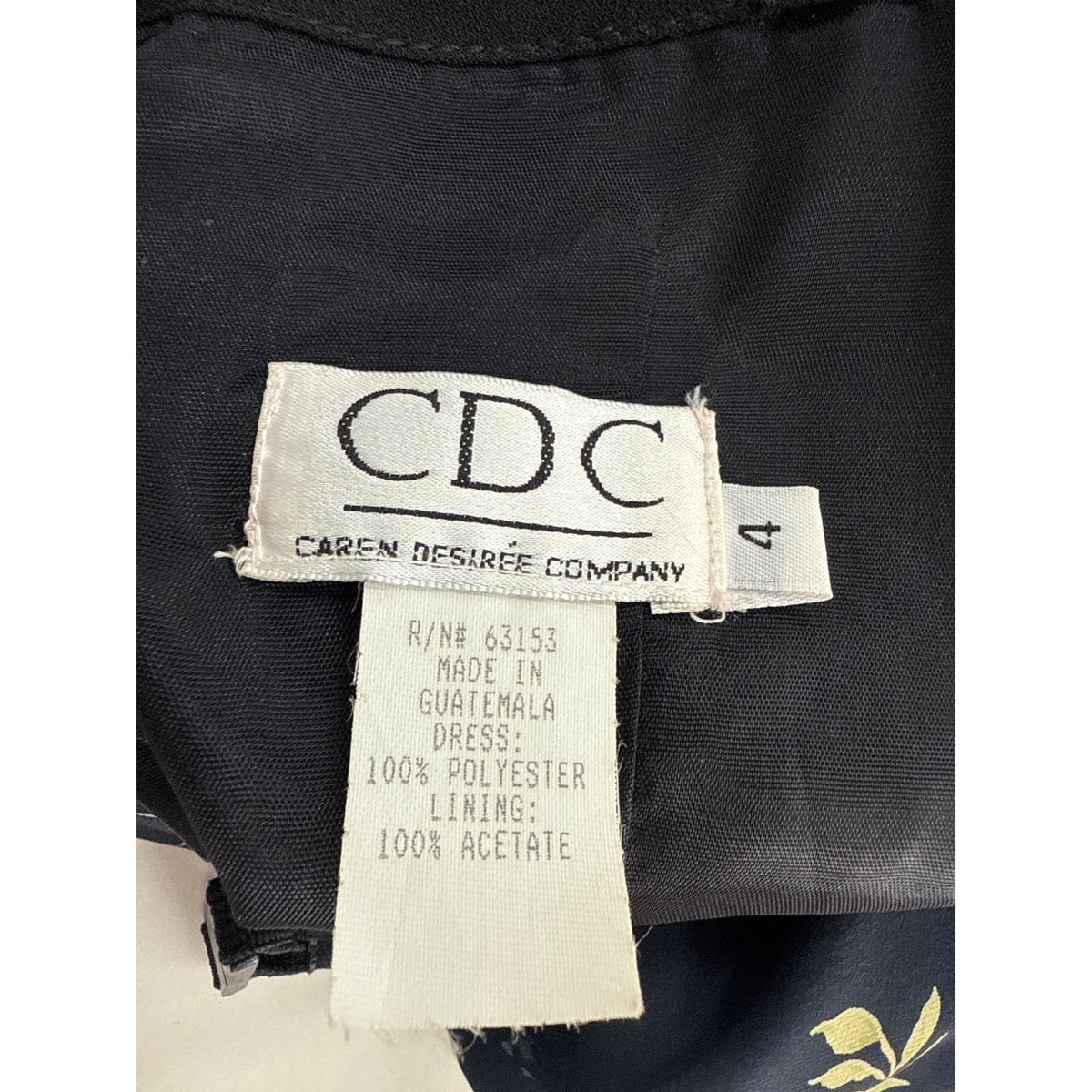 Caren Desiree Company Womens Black Polyester Lace Trim Spaghetti Strap Dress Size 4