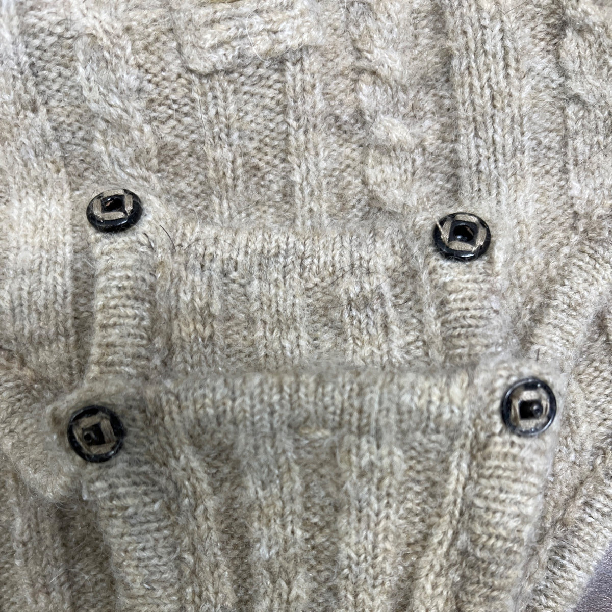 Tach Women’s Brown Cable Knit V Neck Long Sleeve Bodysuit Sweater Size S