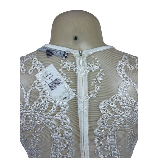 For Love & Lemons Womens Ivory Lace Dress Graceful Design Size XS - New
