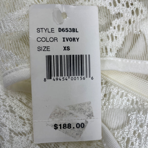 For Love & Lemons Womens Ivory Lace Dress Graceful Design Size XS - New