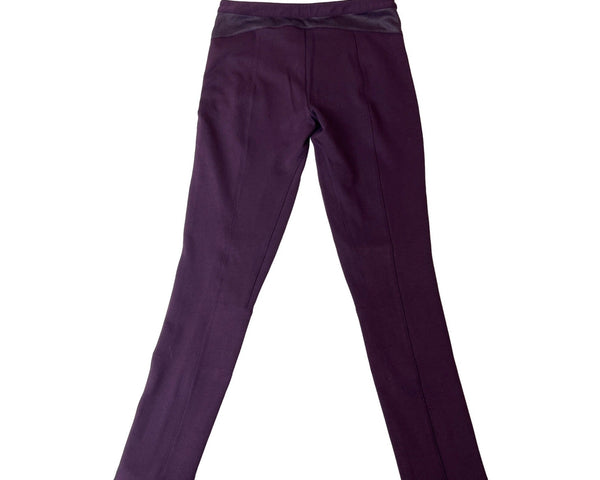 Armani Exchange Women's Dark Purple Slim Fit Stretchable Pants Sz 2