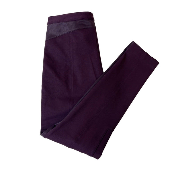Armani Exchange Women's Dark Purple Slim Fit Stretchable Pants Sz 2