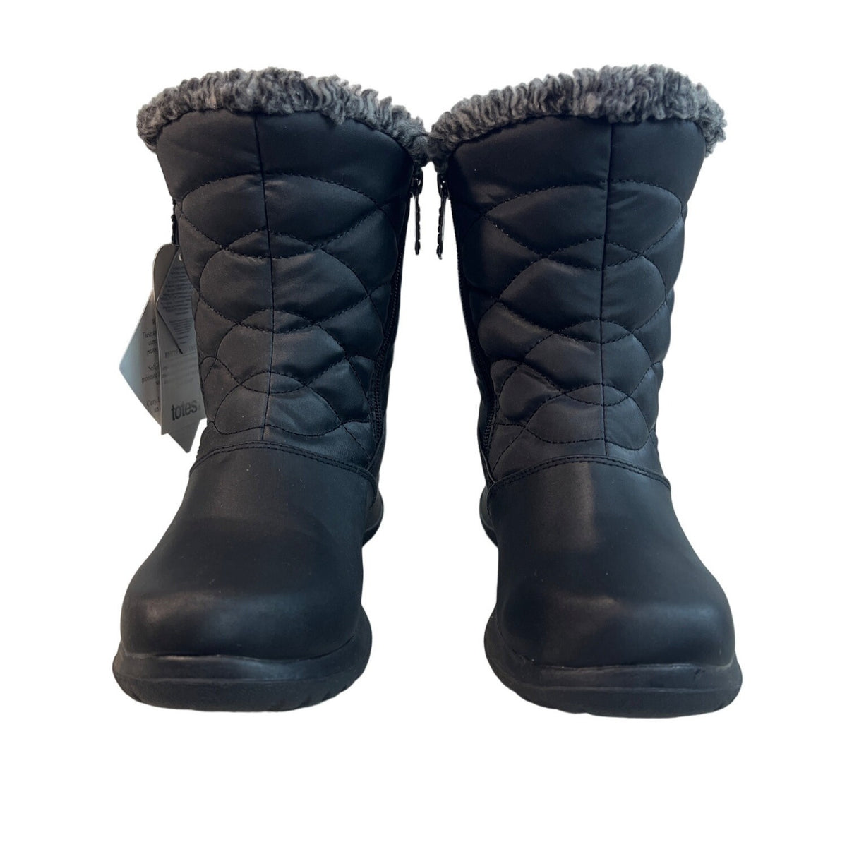 Totes Thermolite Women’s Black Winter Snow Boots Size 8