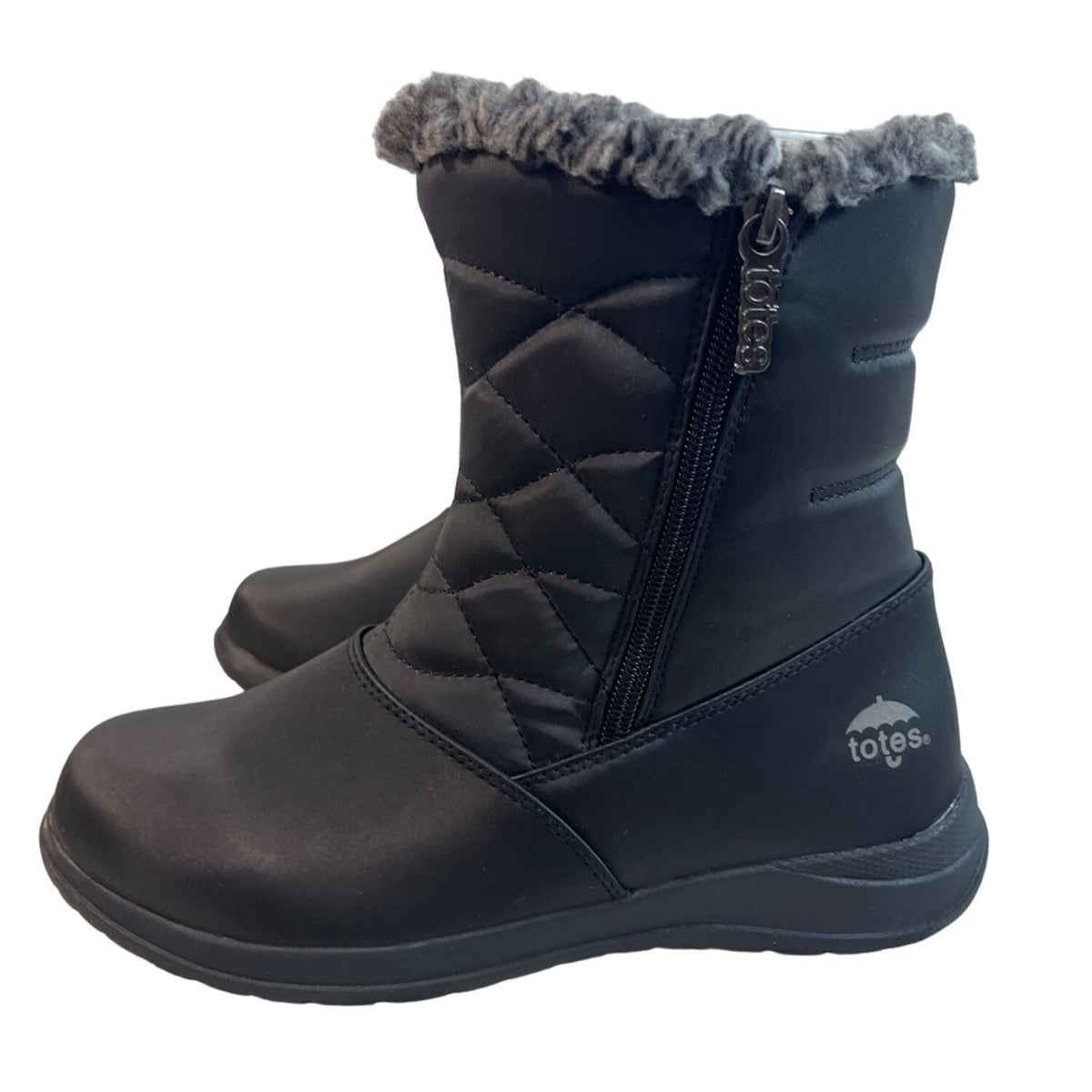 Totes Thermolite Women’s Black Winter Snow Boots Size 8