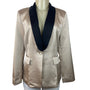 Modful Women's Tan Satin Blazer Sz XS - NWT