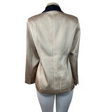 Modful Women's Tan Satin Blazer Sz XS - NWT