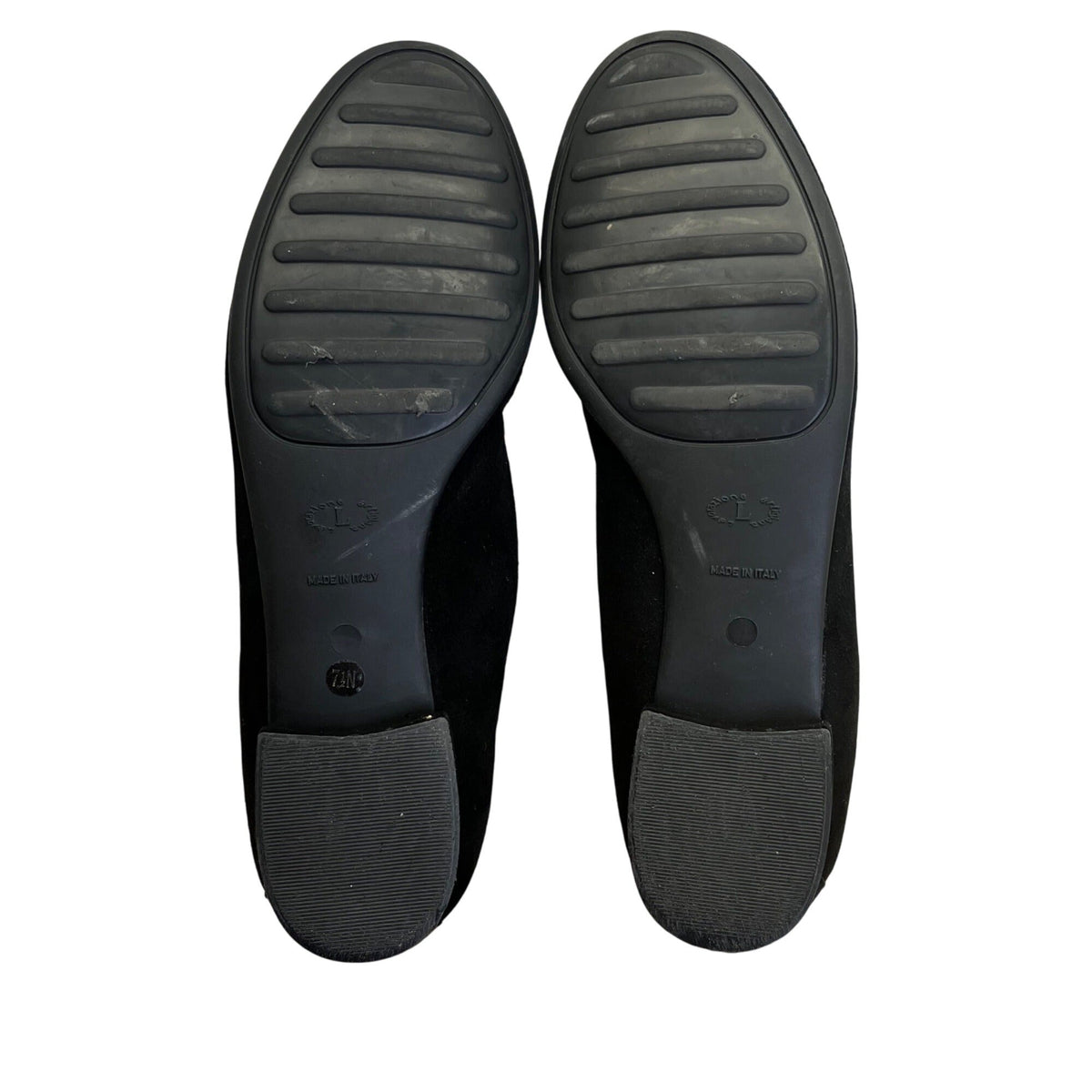 Sesto Meucci Black Suede With Beaded Fringe Embellishment Loafers Sz 7.5 N