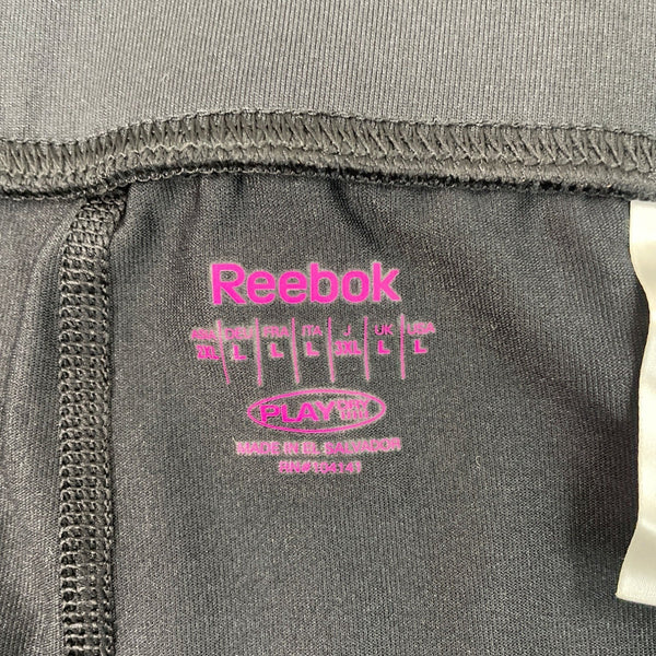 Reebok Womens Black Activewear Compression Shorts Size L - New