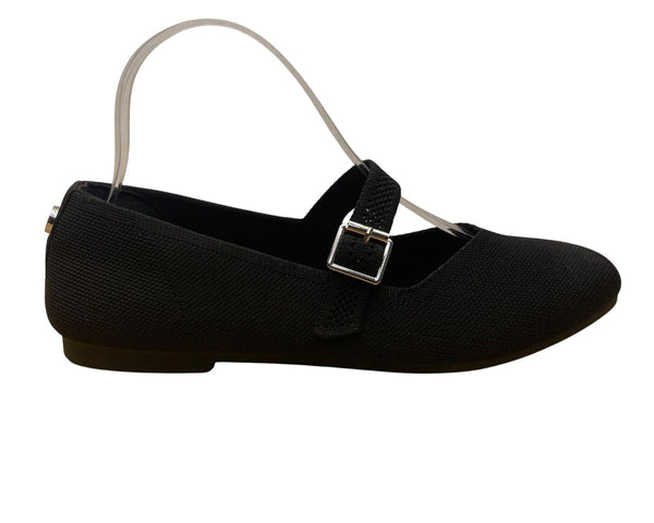 Steve Madden Women’s Black Adjustable Strap Richmond Mary Jane Flats Size 7.5