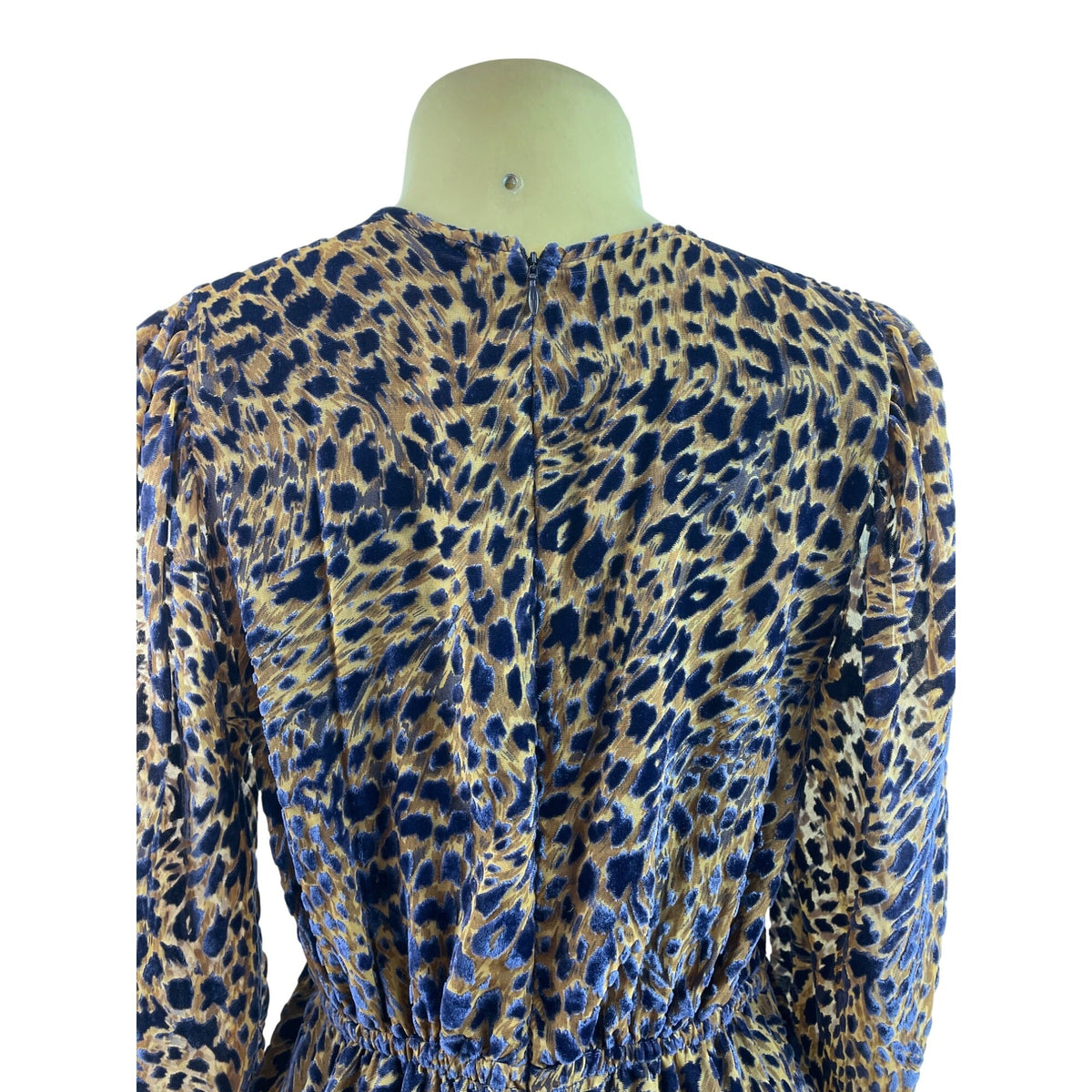 The Kooples Paris Womens Leopard Print Long Sleeve Mini Dress Size 2