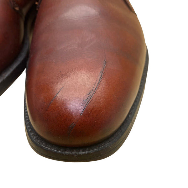 Barris Ltd Men’s Brown Leather Monk Strap Imperial Grade Ankle Boots Size 8