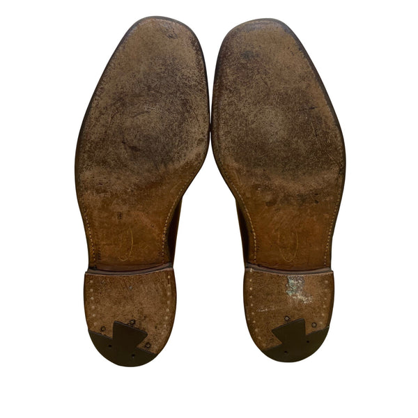 Barris Ltd Men’s Brown Leather Monk Strap Imperial Grade Ankle Boots Size 8