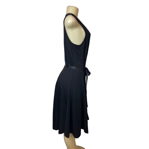 Haani Women's Black A-line with Belt Strap Sleeveless Dress Sz 2XP - NWT